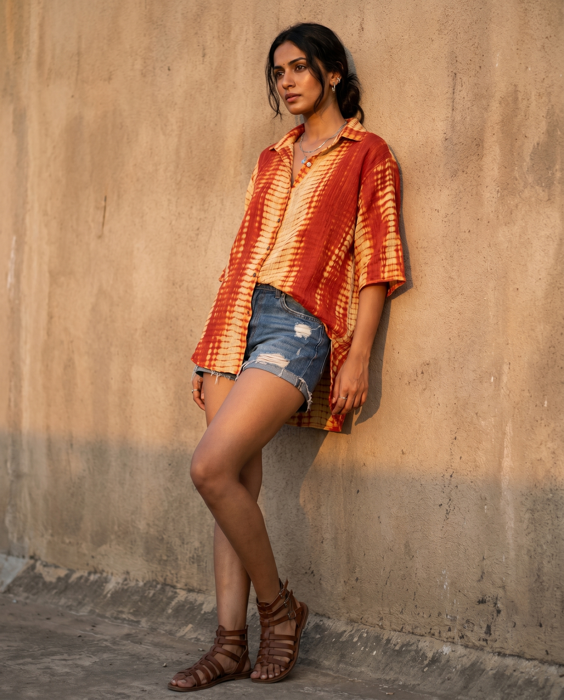 The Sunset Shibori, urban editorial