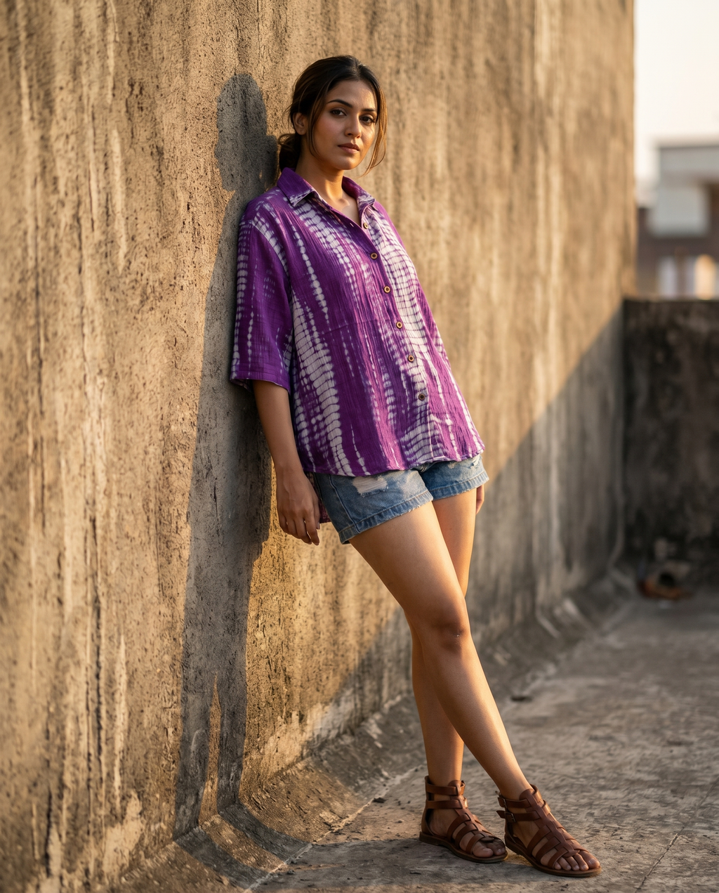 The Plum Shibori, urban editorial