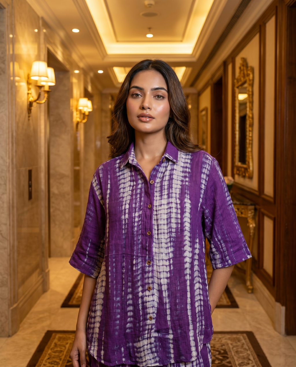 The Plum Shibori at a boutique hotel