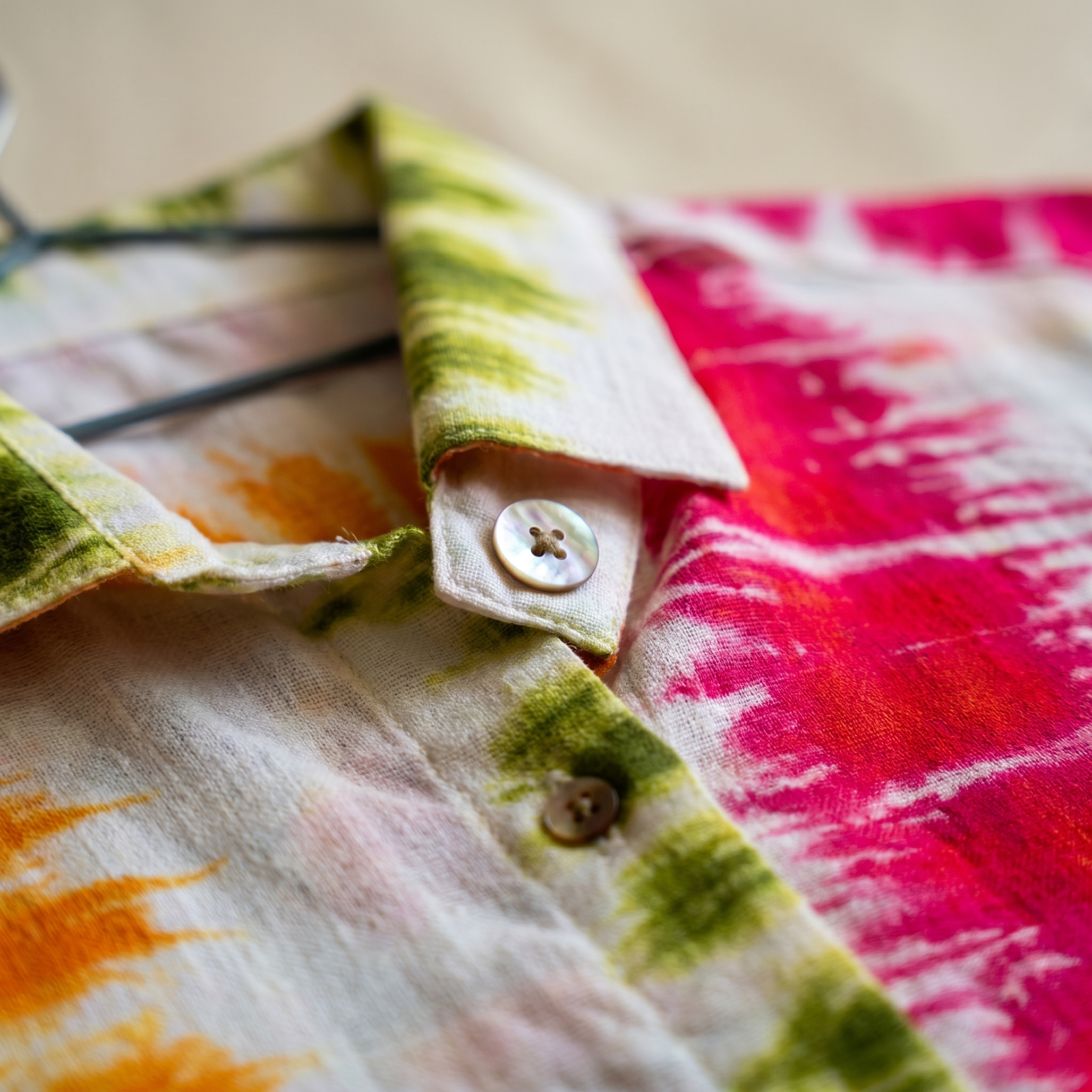 The Holi Stripes, close up of woven stripe fabric