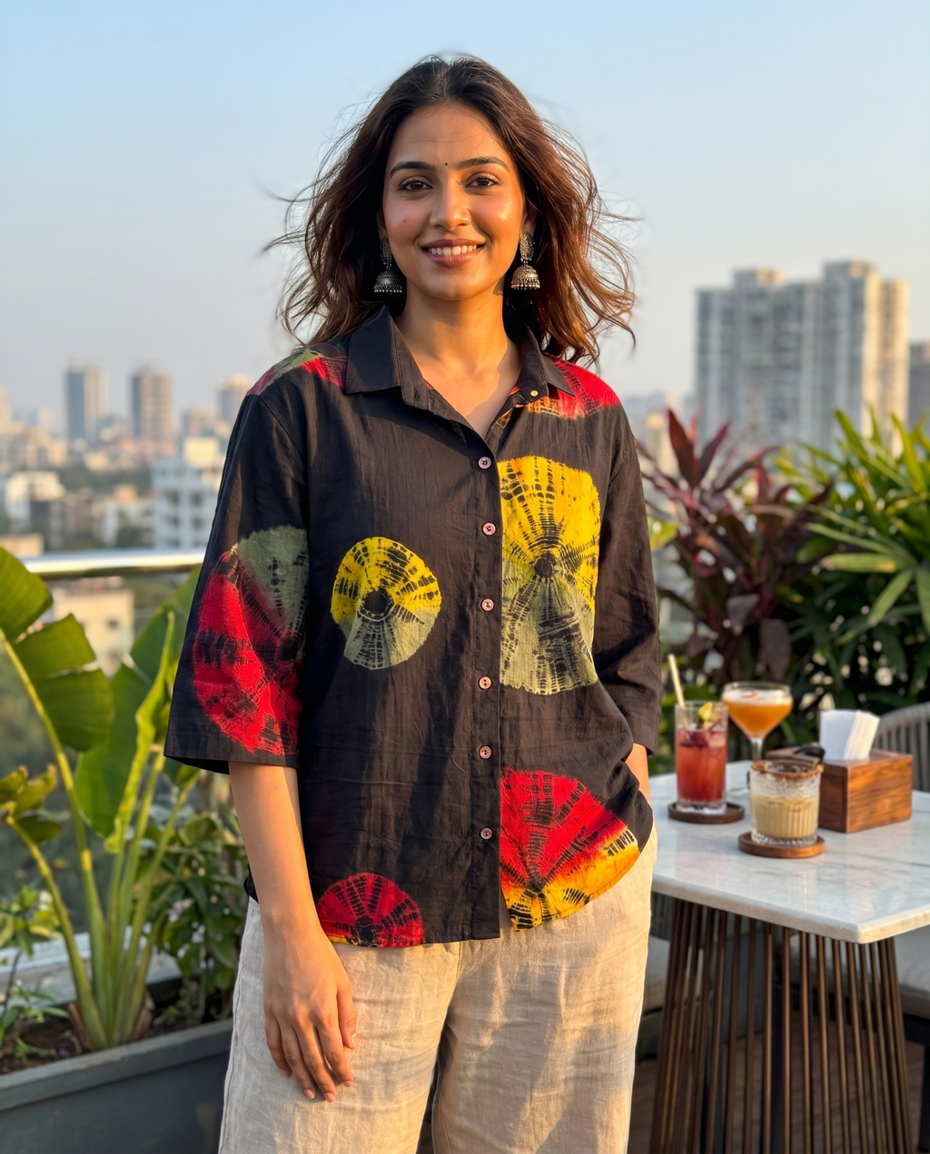 The Solar Burst at a rooftop cafe