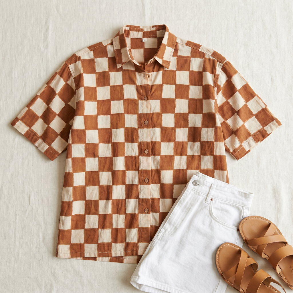 The Brown Checkerboard, flat lay
